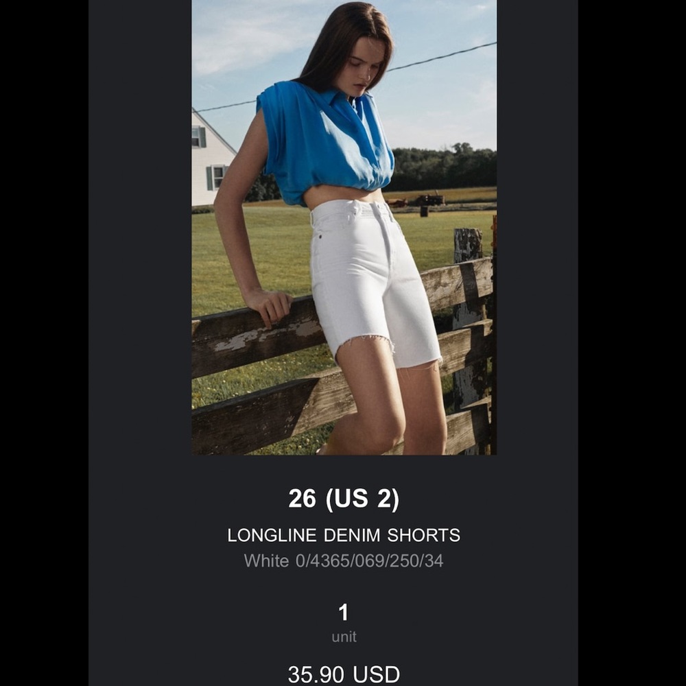 Longline denim shorts